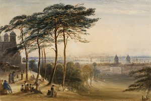 Greenwich vanaf Observatory Hill, c.1850 door George Bryant Campion