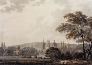 Uitzicht op de torens en spitsen van Oxford, Oxfordshire