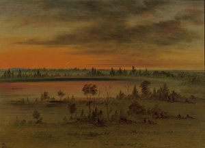 Een Sioux Oorlogspartij, 1861-1869 door George Catlin