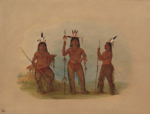Alaeutische Hoofdman en Twee Krijgers, 18551869