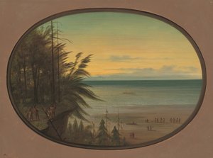 Een Indiaanse ladder - Nayas Indianen, 1855-1869 door George Catlin