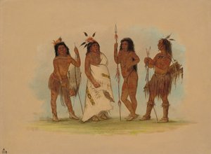 Apachee Chief en Drie Krijgers, 1855-1869