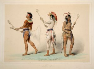 Balspelers, uitgegeven 1845 kleur lithografie