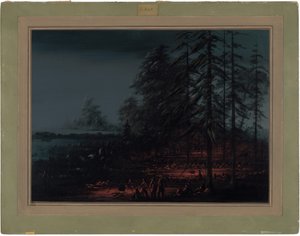 Bivak van een Sioux Oorlogspartij door George Catlin