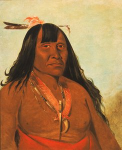 Bón-són-gee, Nieuwe Vuur, een Bandhoofd door George Catlin