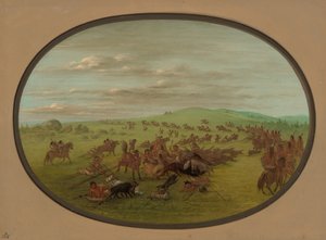 Camanchees Bewegen door George Catlin