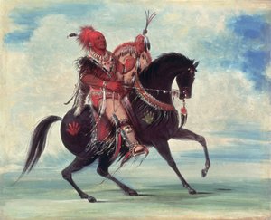Hoofdman Keokuk door George Catlin