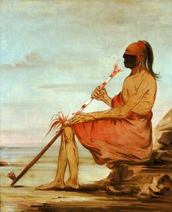 Coo-coo-coo, De Uil, een oude hoofdman door George Catlin