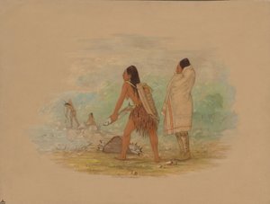 Flathead-indianen, 1861 door George Catlin