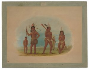 Vier Arowak Indianen