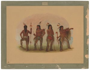 Vier Navaho-krijgers
