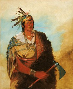 Go-to-ków-páh-ah, Staat Alleen, een Voorname Dappere, 1830 door George Catlin