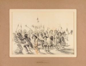 Indiase hoofdhuiddans - nr. 31 door George Catlin