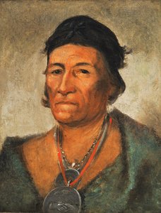 Ko-mán-i-kin, Grote Golf, een oud en voornaam opperhoofd door George Catlin