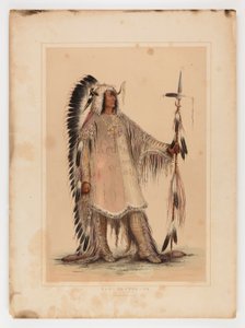 Mah-to-toh-pa, het Mandan opperhoofd door George Catlin