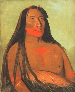 Máh-to-tóh-pa, Vier Beren, Tweede Hoofd in Rouw door George Catlin