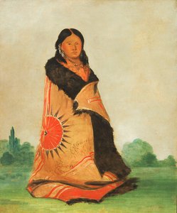 Mong-shóng-sha, buigende wilg, vrouw van grote chef door George Catlin