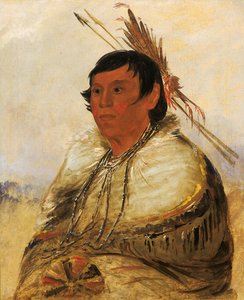 Ni-a-có-mo, Vastzetten met de voet, een dappere door George Catlin
