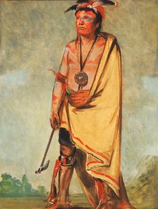 No-ak-chóo-she-kaw, Hij die de struiken breekt, 1828 door George Catlin