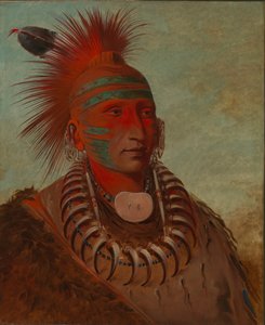 No-ho-mun-ya, Iemand die geen aandacht schenkt, 1844 door George Catlin