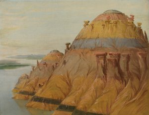 Pittoreske Clay Bluff, 1700 mijl boven St. Louis