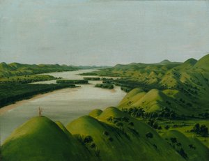 Rivieroever, 1320 mijl boven St. Louis door George Catlin