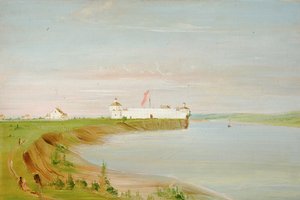 Rock Island, Verenigde Staten Garrison door George Catlin