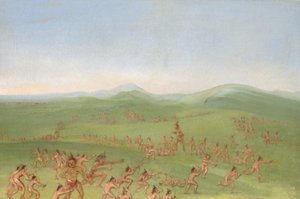 Schaamtegevecht, Mandan Boys door George Catlin