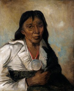 Shin-gós-se-moon, Grote Zeil, een Hoofdman, 1836 door George Catlin