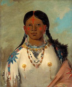 Tís-se-wóo-na-tís, Zij die haar knieën wast, vrouw van de chef, 1832