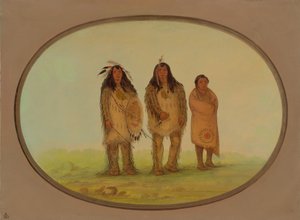Twee Nezperce krijgers en een jongen, 1855-1869