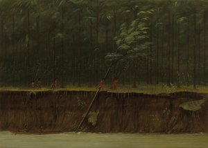 Uitzicht op de Beneden-Mississippi door George Catlin
