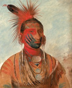 Wash-ka-mon-ya, Snelle danser, een krijger door George Catlin