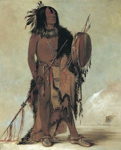 Wún-nes-tou, Witte Buffel, een oude medicijnman door George Catlin