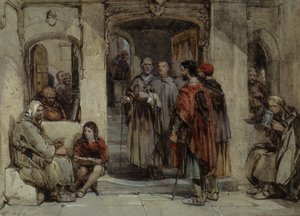Een scène uit het kloosterleven, 1850
