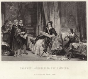 Cromwell raadpleegt de advocaten