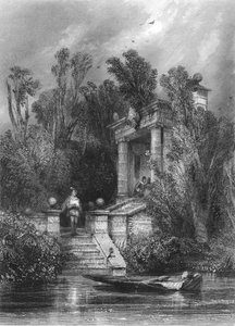 Scène uit Faustus. Margaret Ontmoet Faustus in het Tuinhuis, ca. 1870