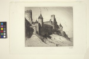 Carcasonne door George Charles Aid