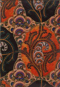 Stofontwerp voor Paisley Sjaals, c.1871 door George Charles Haite