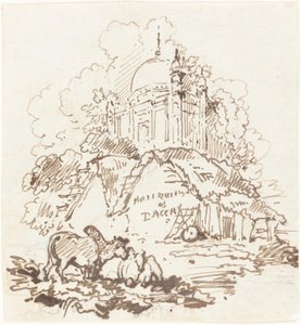 Oudheden van Dacca door George Chinnery