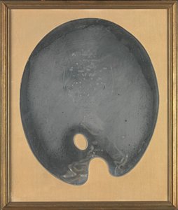 George III Irisches Silber: George Chinnery Palette, präsentiert dem Künstler von den Künstlern von Dublin, 27. Juli 1801 door George Chinnery
