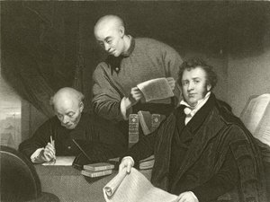 De Eerwaarde Robert Morrison door George Chinnery