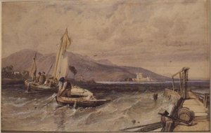 Kasteel Douglas, Loch Leven door George Clarkson Stanfield