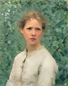 Een Meisjeshoofd door George Clausen