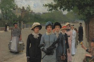 Schoolmeisjes door George Clausen