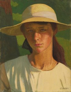De kastanjebruine meid door George Clausen