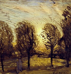 Zonder titel [Studie van bomen]