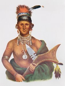 Appanoose, een Sauk Hoofdman, 1837, illustratie uit 