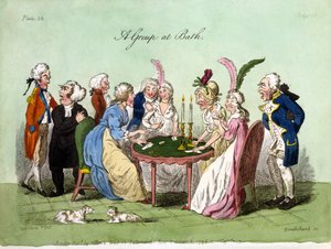Een Groep in Bath, 1796 door George Cruikshank