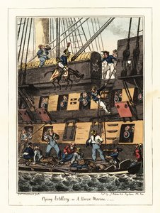 Een militie dragonder gestraft in Santiago, Kaapverdië,1828